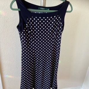 Navy Polkadot dress